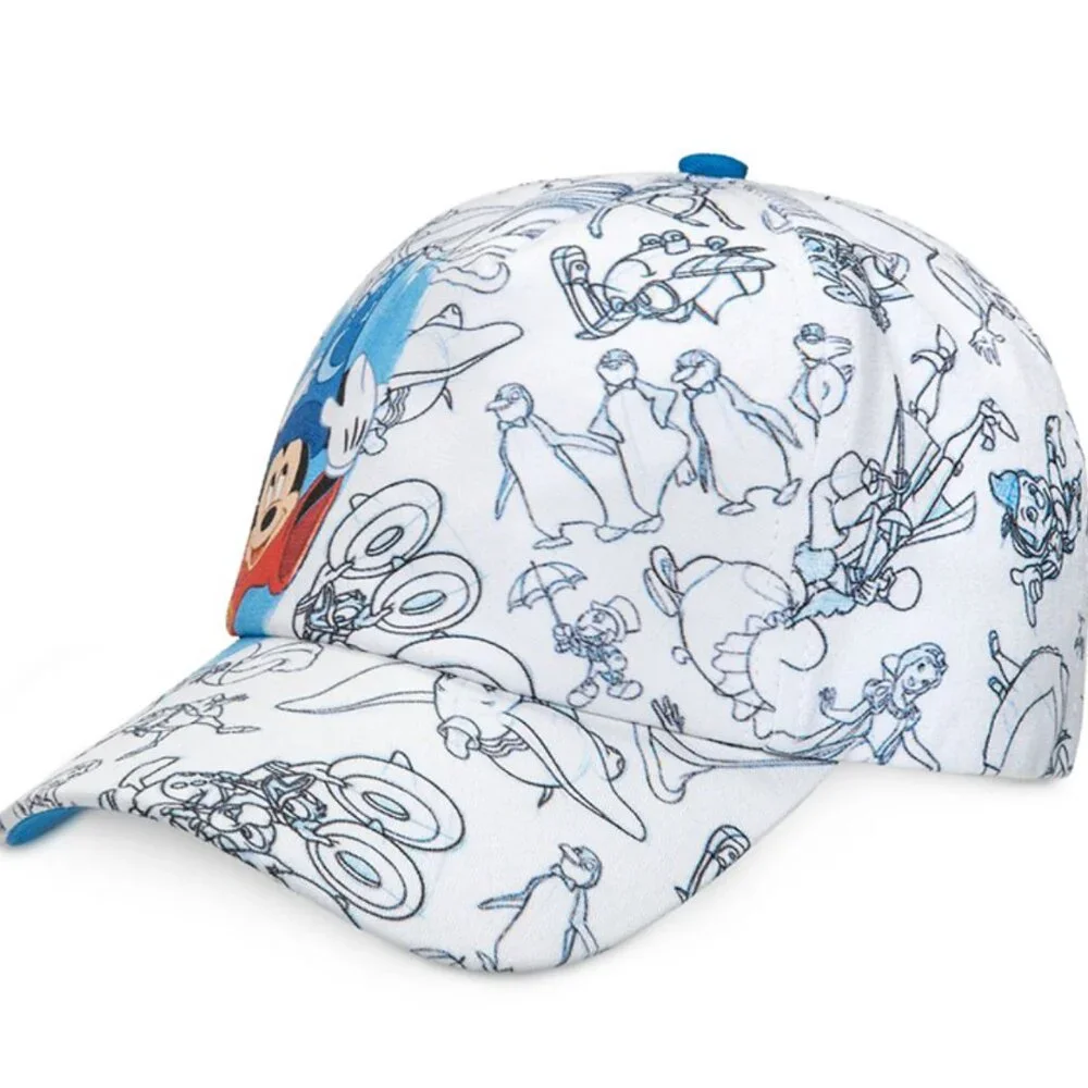Disney Parks Youth Baseball Cap - Ink & Paint Sorcerer Mickey